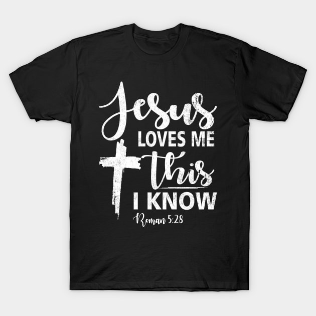 Jesus Loves Me Wood Gifts for Christian Women Men Religious T-Shirt by Otis Patrick